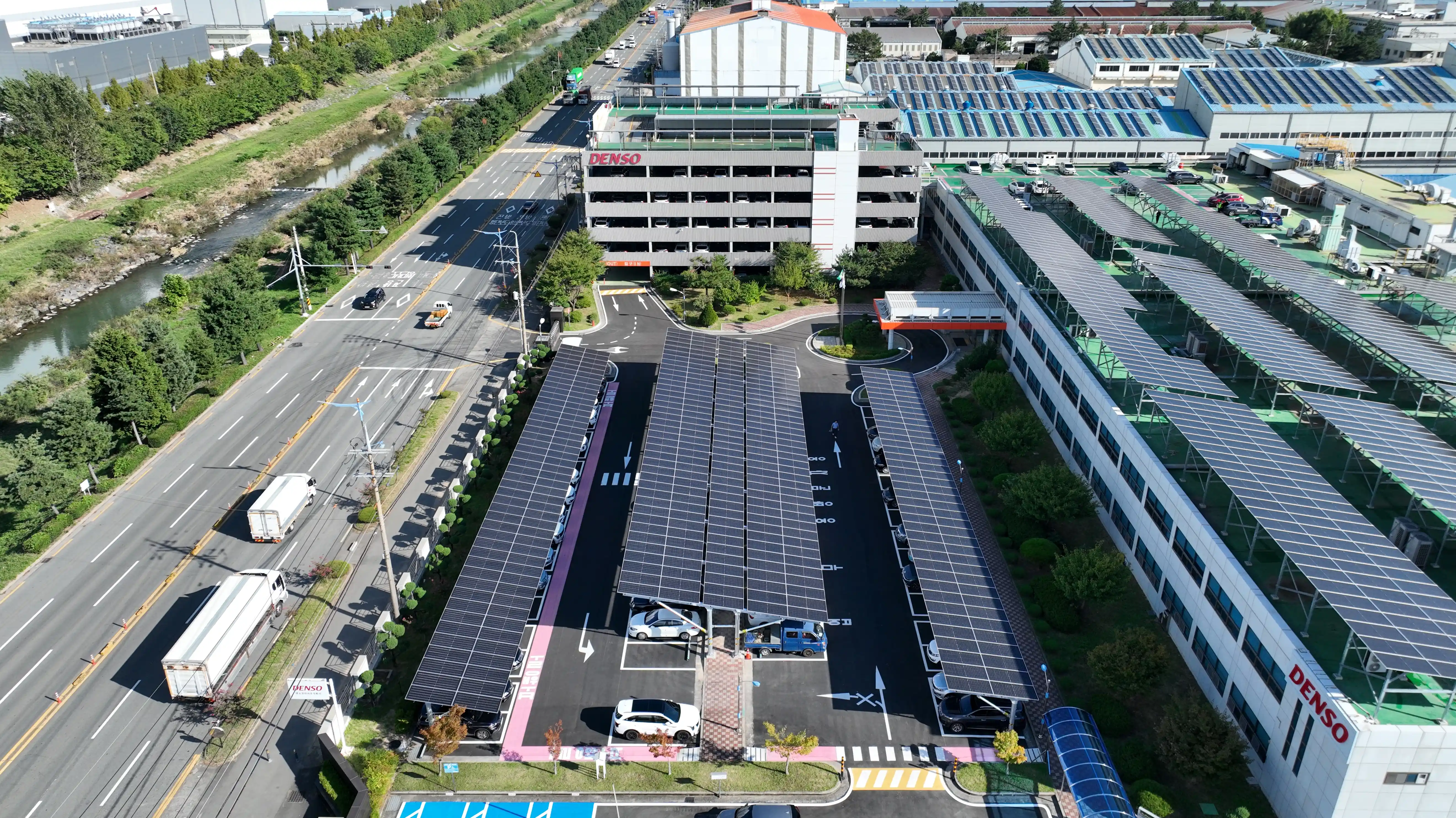 덴소코리아 자가소비 발전소 시공사례 사진